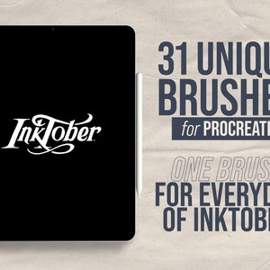 31 Unique Inktober Procreate Brushes