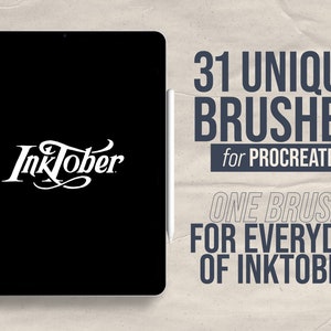 31 pennelli Inktober Procreate unici