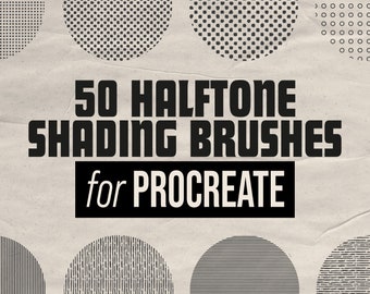 Halftone Brushes for Procreate