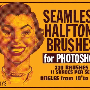 Seamless Halftone Brushes for Photoshop