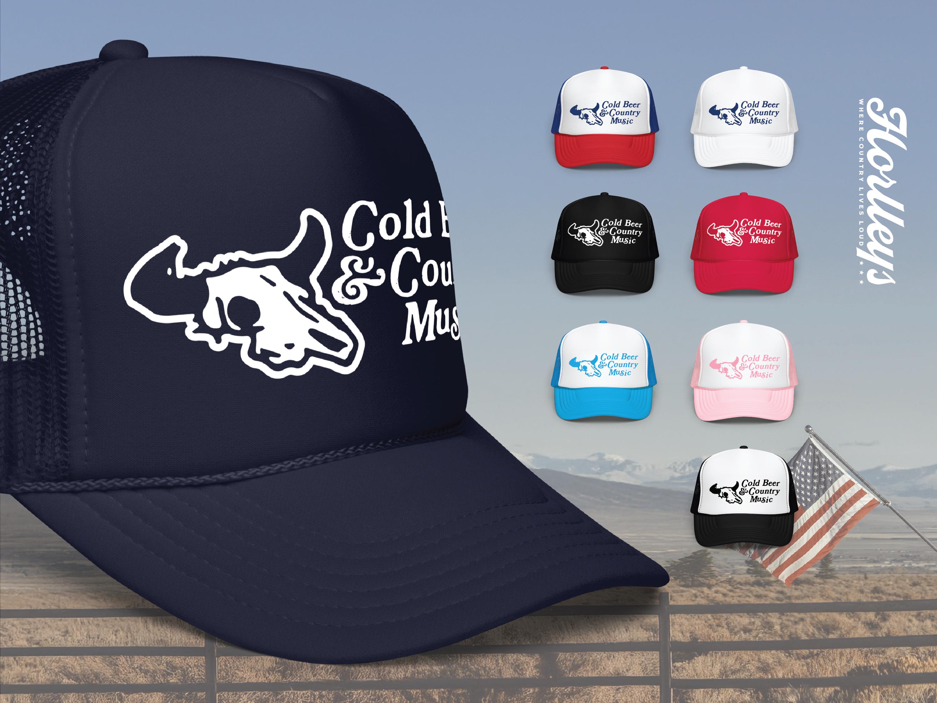 Cold Beer Country Music Trucker Hat UK