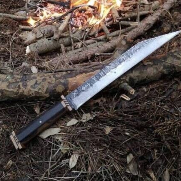 Handmade Medieval Viking Seax knife Wood and High Carbon 12 inch Blade Viking knife Viking Seax Knife,High Carbon Steel Knife