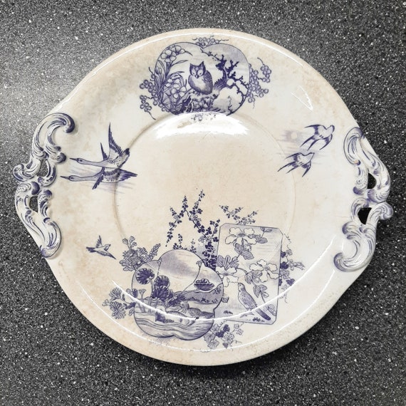 Antique dish BFK Boch Freres Keramis Japon 1880-1891. Ceramics.