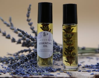 Lavender Essential Oil Roller | Lavender Perfume | Pure Essential Oil | Aromatherapy | Anti-Stress | Sleep Help | SPA Gift