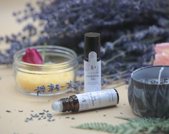 Lavender Essential Oil Roll On | Lavender Perfume | Pure Essential Oils | Aromatherapy | Anti-Stress | Help Sleep | SPA Gift