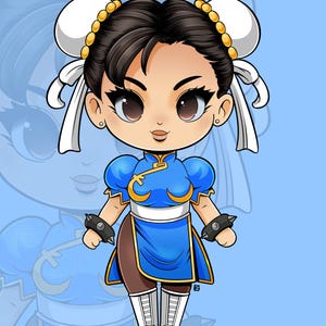 Chibi Chun-Li Glossy Print