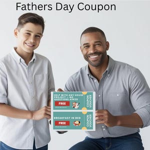 Father’s Day Coupon Book Printable | Fun & Thoughtful DIY Gift for Dad | Digital Download for Instant Gifting