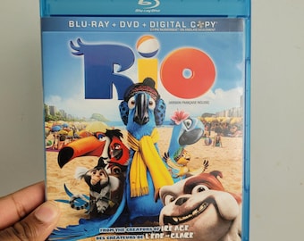 Rio (2011) Blu-Ray DVD Combo Pack / Film d'animazione d'epoca da collezione