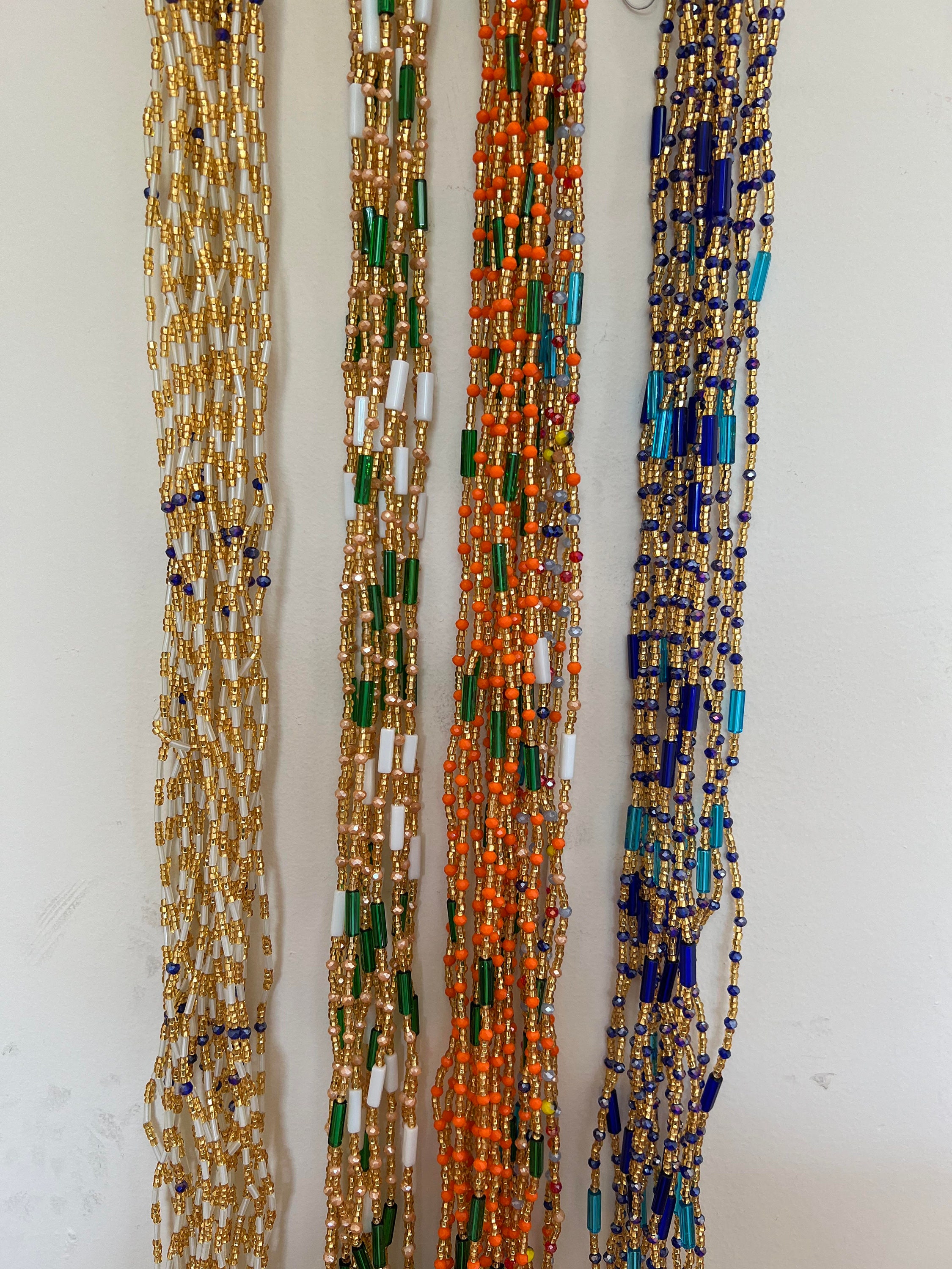 Set of Elastic African Waist Beads Weight Loss Belly Chain Etsy