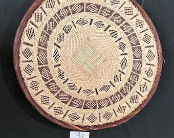アフリカの手彫りドゴン族の木製ドア マリ アフリカ美術 17インチ×9