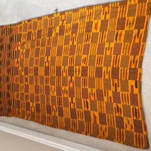 African Ashanti Kente Cloth Vintage Textile -  Israel