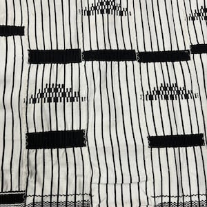 Vintage large African kente Ewe hand woven cloth 120&#39; X 80&quot; African Art Deco