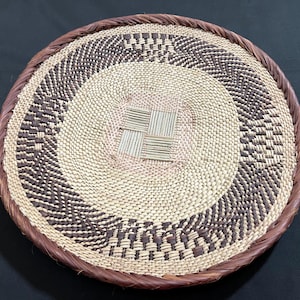 Tonga Basket Binga Zimbabwe African Art 16-17 Inch