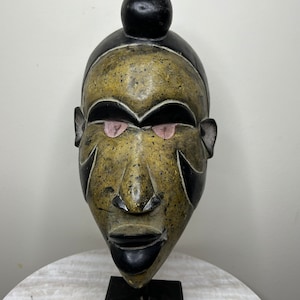 Yombe mask Congo drc zaire tribal art african old African 12&quot; X 7&quot;