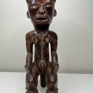 Fang Reliquary Figure Gabon 11&quot; X 2.5&quot;X2&quot; African Art Deco