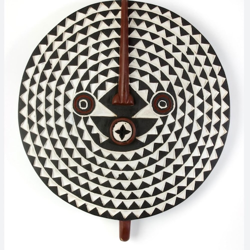 手彫りのアフリカのドゴン族のドア：ヴィンテージマリ木製アート（16