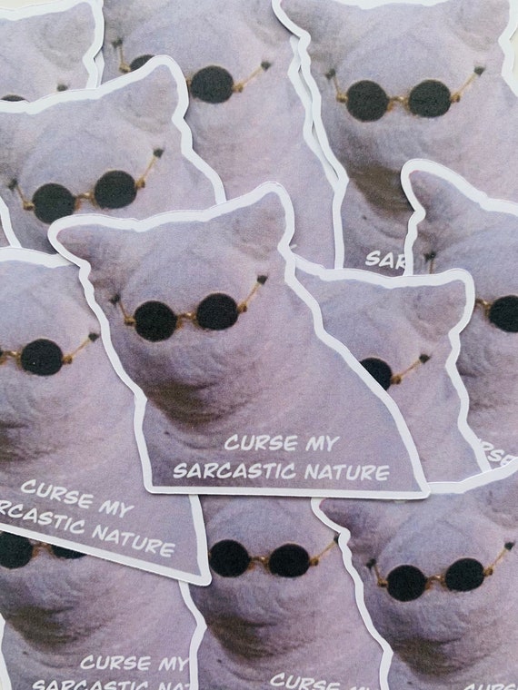 Salem Saberhagen Cat Sticker / Sabrina The Teenage Witch / Kawaii Stickers / Laptop / Journal / Scrapbook / Cat Stickers / Black Cats