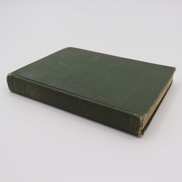 1916 English Prose & Poetry (1137-1892) by John Matthews Manly - Antique Vintage Green Poem Book