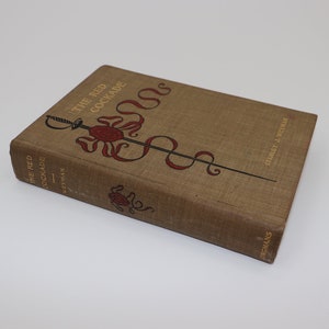 The Red Cockade by Stanley J Weyman Antique Vintage Brown Book 1898 1800s Illustrated Novel