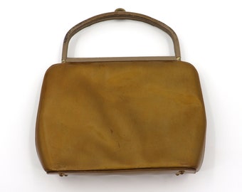 Sydney California Golden Brown Purse Handbag Antique Vintage Shoulder Bag 50s 60s