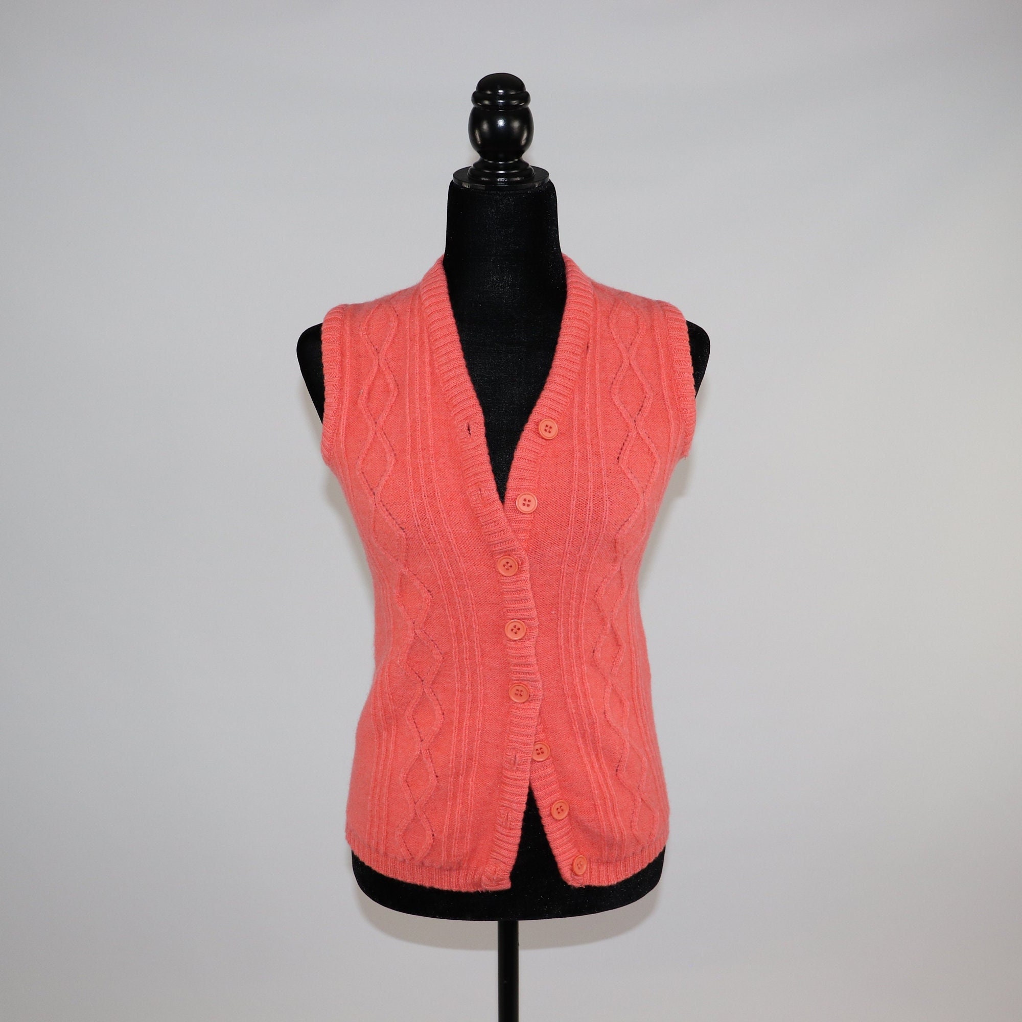 Vintage Sweater Vest 100% Virgin Wool 