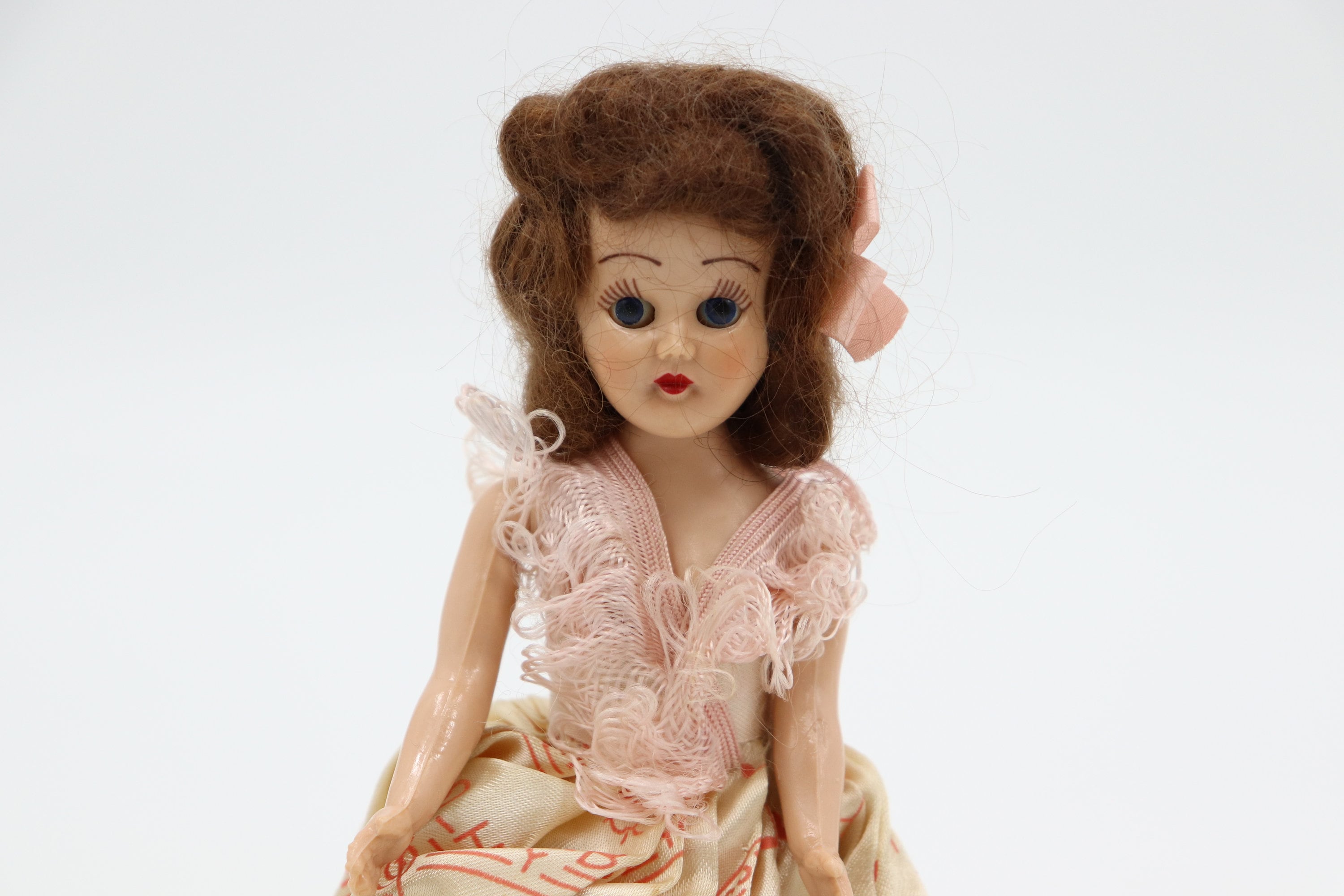 Vintage Original Lingerie Lou Doll Music Box Twirling Doll Plays