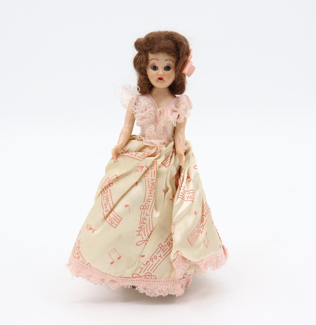 Vintage Original Lingerie Lou Doll Music Box Twirling Doll Plays
