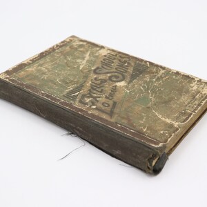 1892 Excell&#39;s School Songs by E O Excell - Antique Vintage Brown Song Book for Juveniles
