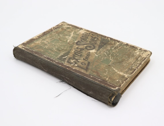 1892 Excell's School Songs by E O Excell - Antique Vintage Brown Song Book for Juveniles