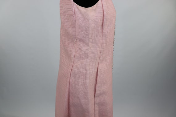 Vintage 1960s Pink Mod Dress with Sequin and Gold… - image 6