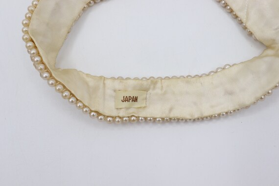 Vintage Six Strand Pearl Collar - Made in Japan -… - image 4