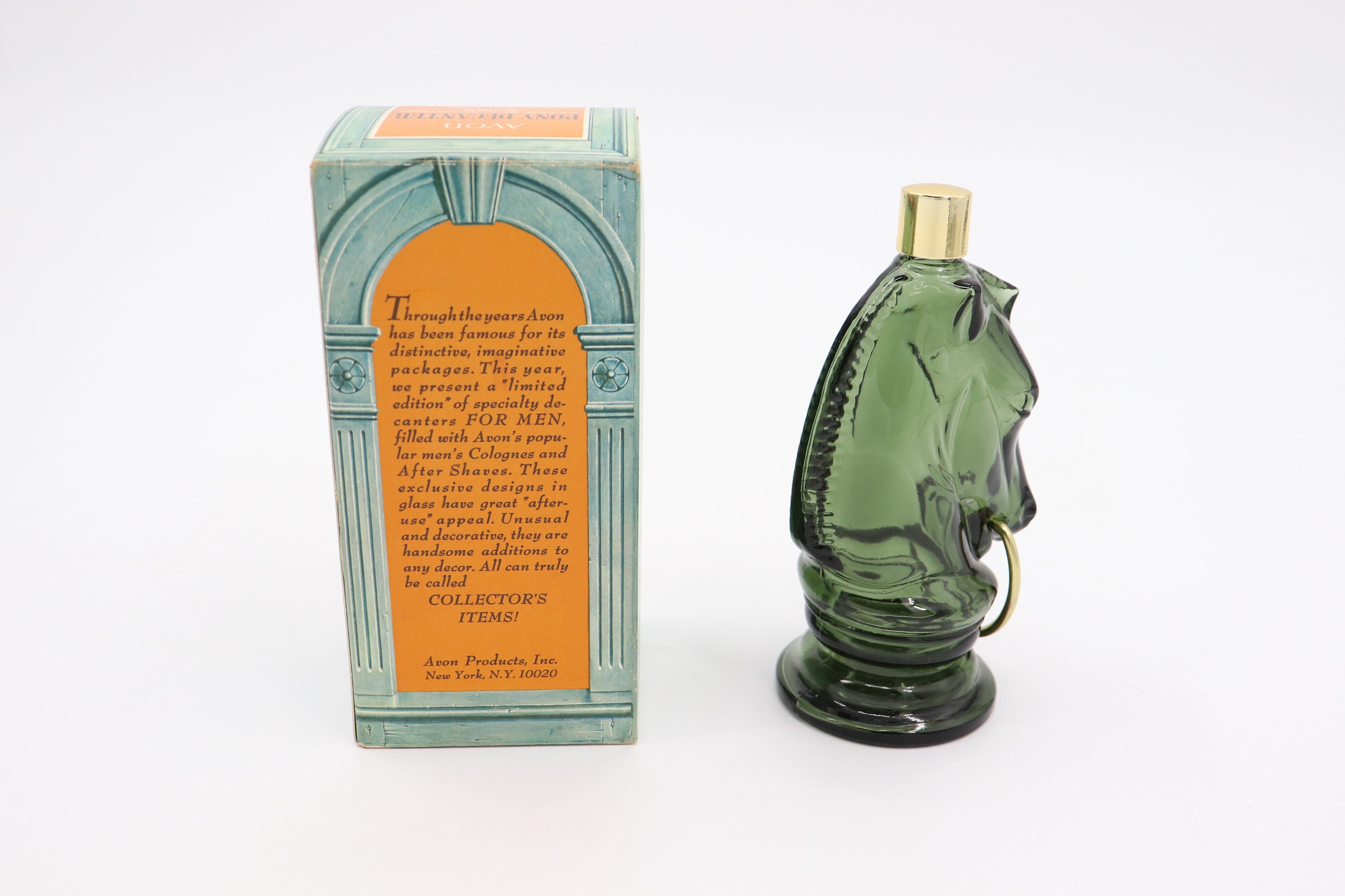 1968 Vintage Collectible Avon Pony Decanter Spicy After Shave Lotion