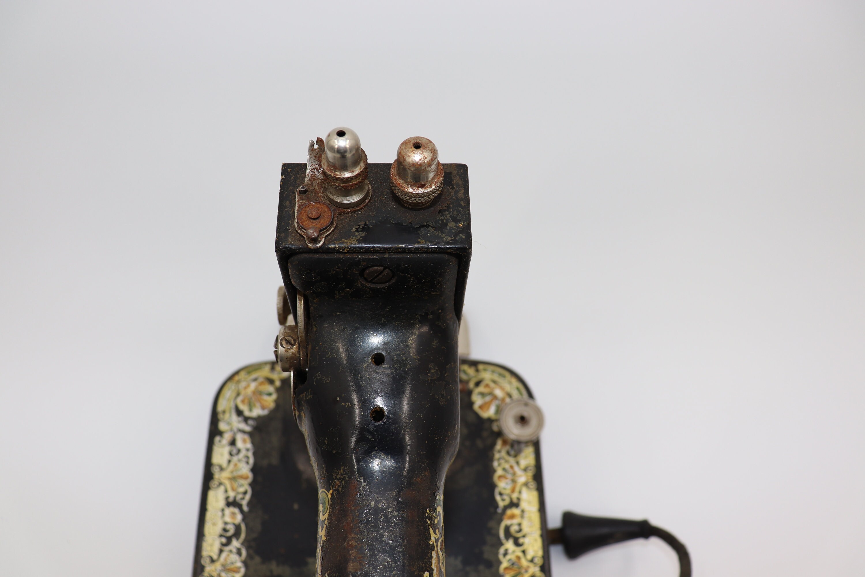 Vintage white rotary sewing machine