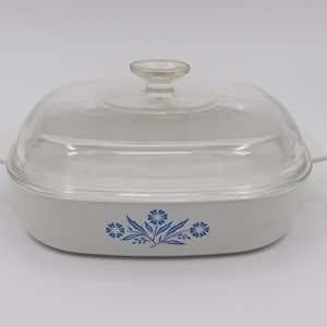 Vintage Corning Ware Casserole Dish with Lid A-10-B 9 3/4 x 9 3/4 x 2