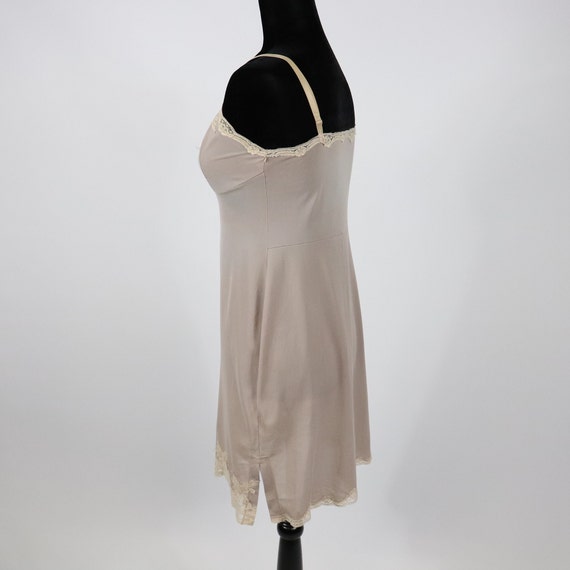 Vintage Light Brown Slip Dress by Mistee - 1960s … - image 3