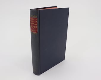 1940s Vintage Blue Poetry Book 'Selected Works of Stephen Vincent Benet' Volume 1 1942 New York