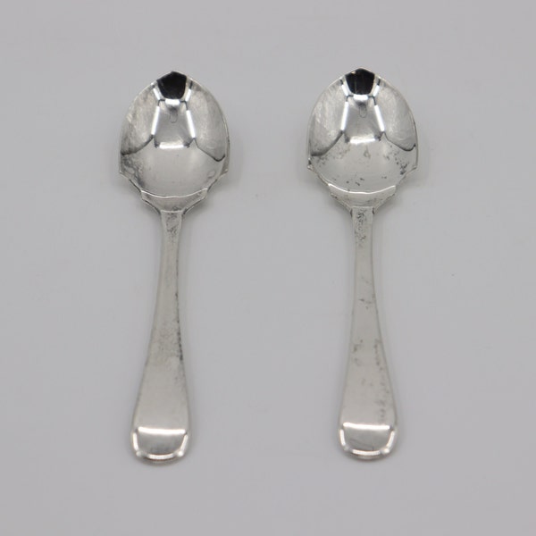 Set of 2 Vintage Marmalade/Preserve/Sugar Spoons - Made in England - Silver Plated