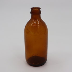 Vintage 1958 Amber Glass Soda Beer Bottle Made by GC Glass Containers Corp Cali. Model 4870 Antique