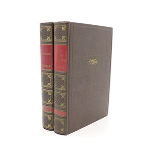 The Complete Edition of O. Henry Set of 2 Books - Options (1909), The Four Million (1906) - Antique Vintage Brown Book Set