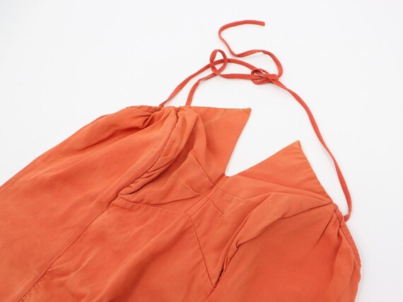 Vintage 40s Orange One-Piece Swimsuit - Rugby Swi… - image 4