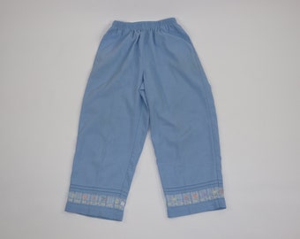 S Vintage Koret City Blues Powder Blue Lounge Pants with Elastic Waist