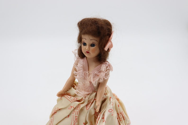 Vintage Original Lingerie Lou Doll Music Box Twirling Doll Plays