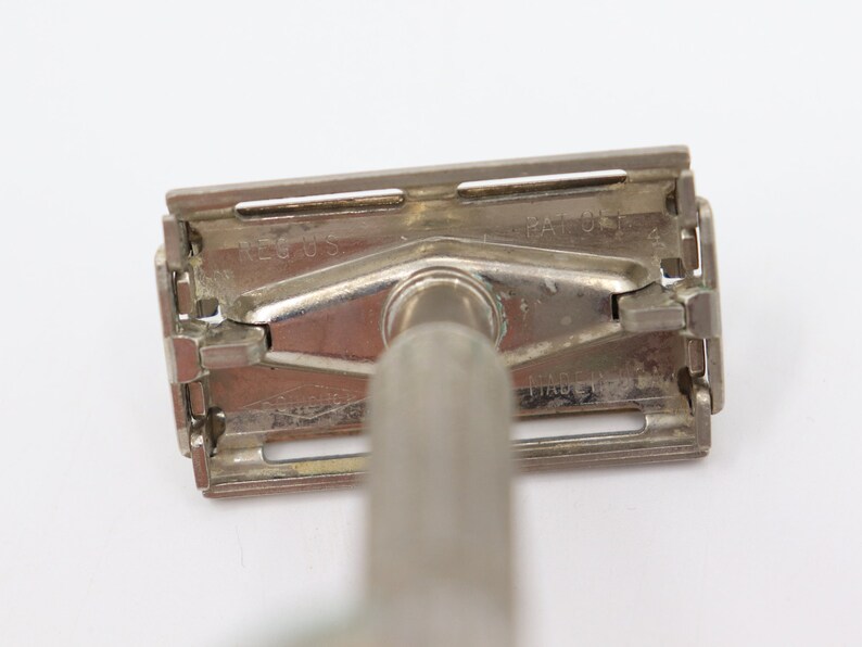 Set of 2 Vintage Gillette Razors Made in the USA 1940s 1950s Adjustable