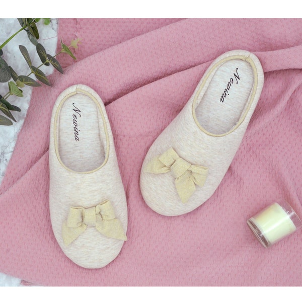 Ribbon Bow Slippers