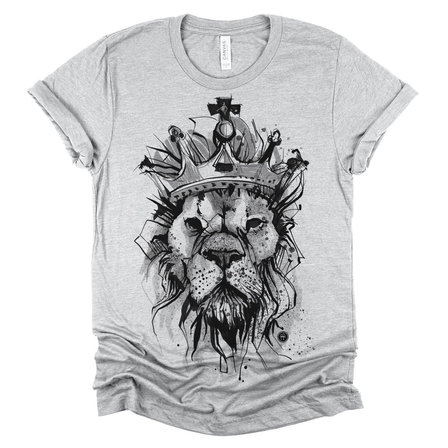 Lion Crown Unisex T-shirt/ Animal Lover Shirt/ Royal Tee - Etsy