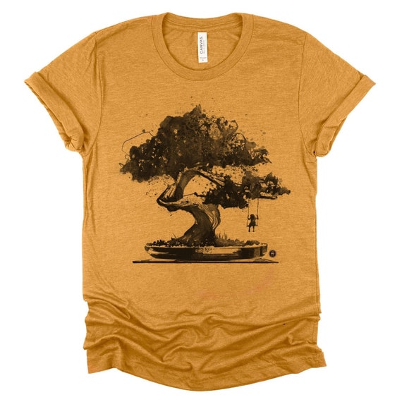 Bonsai Unisex T-shirt/ Bonsai Tree Japanese Art Tee/ Zen