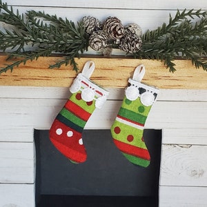 Miniature Dollhouse Set of 2 Christmas Stockings