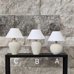 Miniature Dollhouse Off White Vessel Lamp
