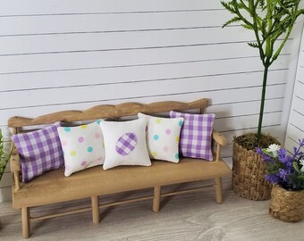 Miniature Dollhouse Decorative Easter Throw Pillow