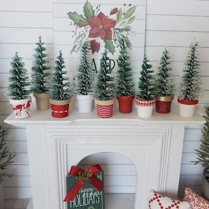 Dollhouse Miniature Christmas Pine Pot